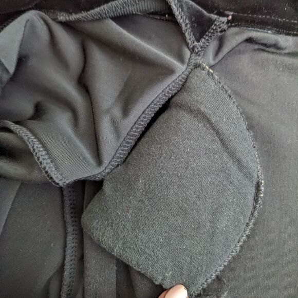 Vintage 1990's Deep Black Velour 3 Button Jacket - Picture 8 of 10